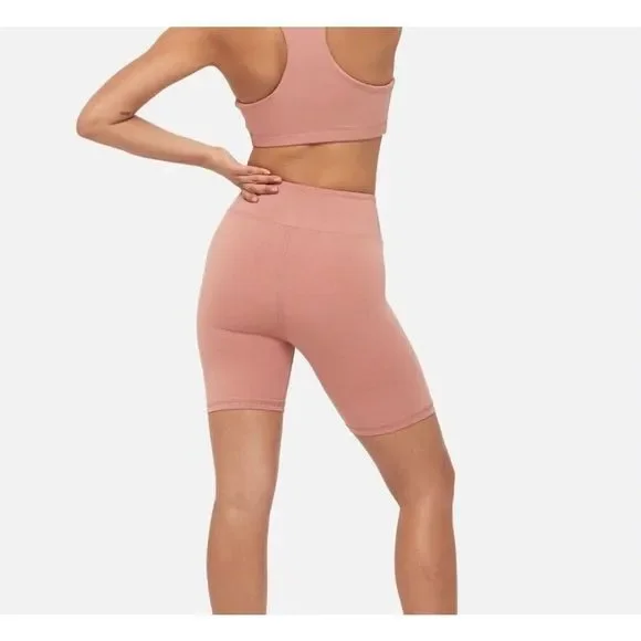 ‼️NWOT: MATE The Label Shorts Womens Large Bike Terracotta Stretch Organic - Picture 6 of 9